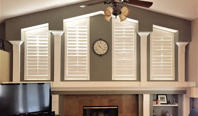 Polywood Shutters in Family Room in Philadelphia
